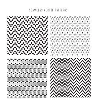 Seamless vector patterns Stock Illustration
