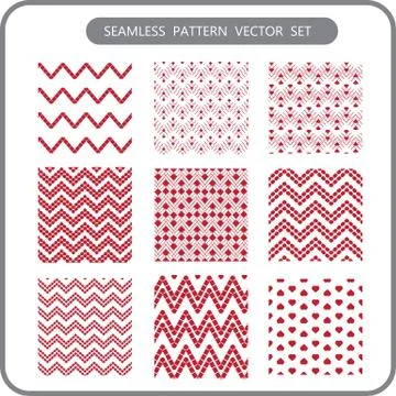 Seamless vector patterns Stock Illustration