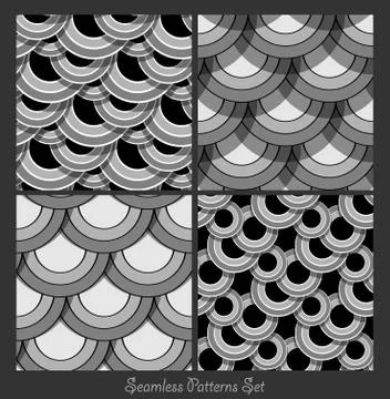 Seamless vector patterns Stock Illustration