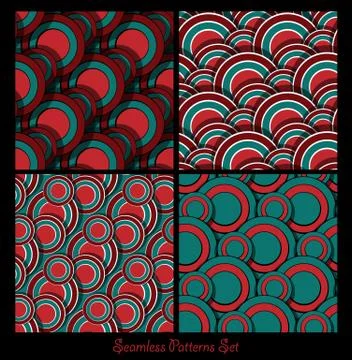 Seamless vector patterns Stock Illustration