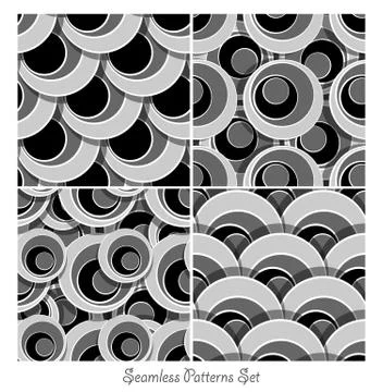 Seamless vector patterns Stock Illustration