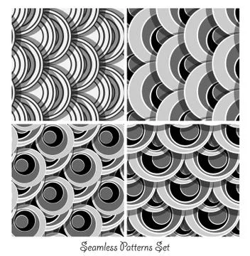 Seamless vector patterns Stock Illustration