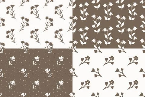 Seamless vector patterns Stock Illustration