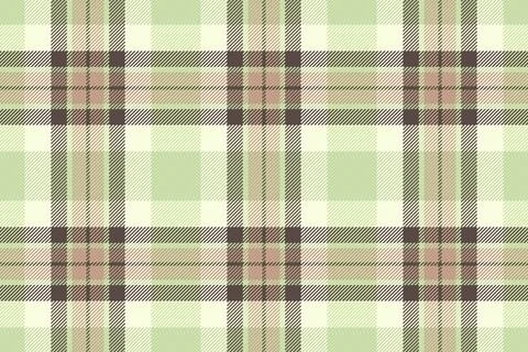 This seamless vector plaid pattern features a soft, elegant aesthetic with mu Stock Illustration