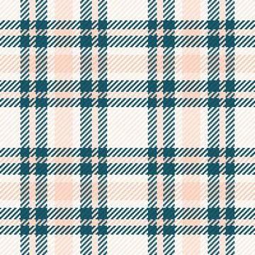 A seamless vector plaid pattern featuring a sophisticated blend of teal and.. Stockillustratie
