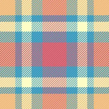 A seamless vector plaid pattern featuring vibrant, intersecting horizontal .. Illustrazione stock
