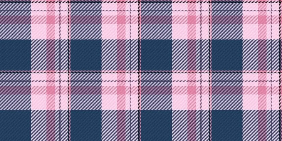 Seamless vector plaid pattern featuring a stylish combination of blue and sof Stockillustratie