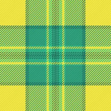A seamless vector plaid pattern featuring a vibrant yellow and green checke.. Stock Illustration