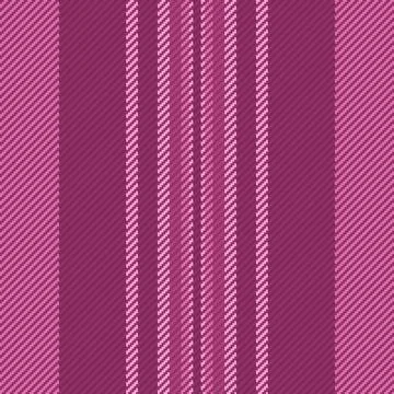 Seamless vector plaid pattern featuring vibrant pink vertical stripes. This t 库存插图