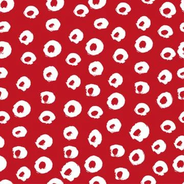Seamless vector polka dot pattern. Stock Illustration