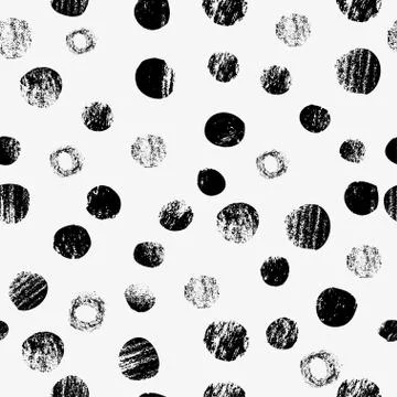 Seamless vector polka dot pattern. Stock Illustration