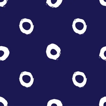 Seamless vector polka dot pattern. Stock Illustration