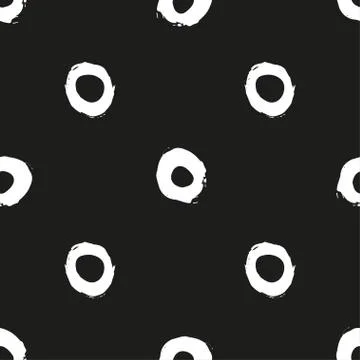Seamless vector polka dot pattern. 스톡 일러스트