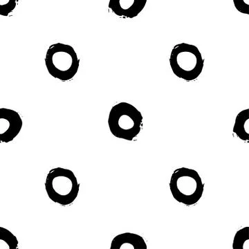 Seamless vector polka dot pattern. 스톡 일러스트