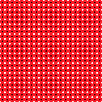 Seamless vector polka dots for pattern background, texture, web &amp; print. Stock Illustration