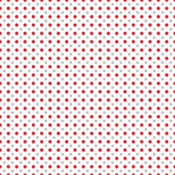 Seamless vector polka dots for pattern background, texture, web &amp; print. Stock Illustration