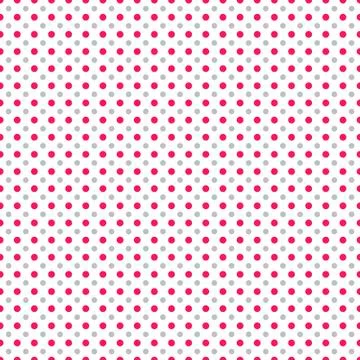Seamless vector polka dots for pattern background, texture, web &amp; print. Stock Illustration