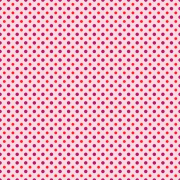 Seamless vector polka dots for pattern background, texture, web &amp; print. Illustrazione stock