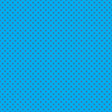 Seamless-vector-red-dots-pattern-on-neon-blue-background Stock Illustration