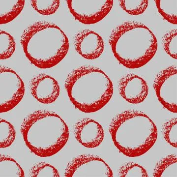 Seamless vector scandi chalk pattern. Stock Illustration