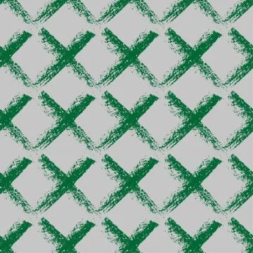 Seamless vector scandi chalk pattern. Illustrazione stock