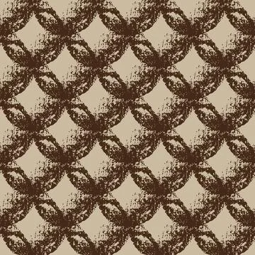 Seamless vector scandi chalk pattern. Illustrazione stock