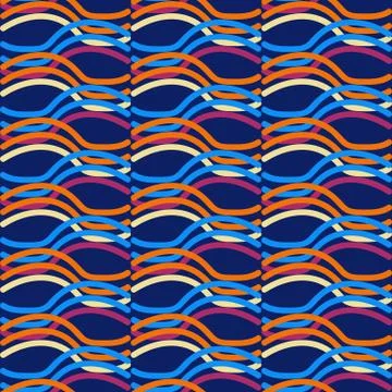 Seamless vector scribble stripe texture pattern. Hand drawn modern doodle style 스톡 일러스트