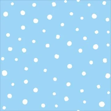 Seamless vector snowfall Stock Illustration