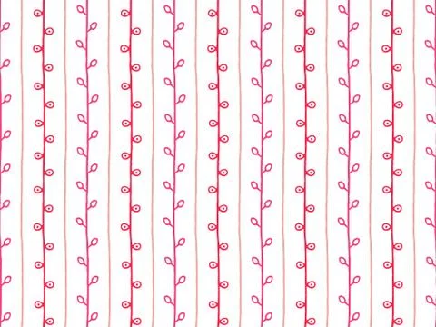 Seamless vector spring pattern. Twig background Stock Illustration