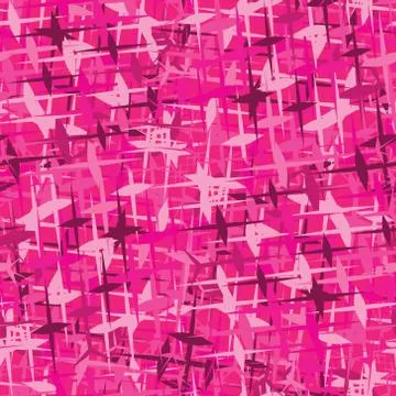 Seamless vector square camouflage series in the pink scheme Stock Illustration