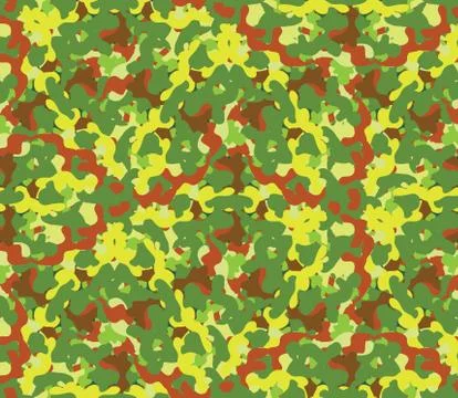 Seamless vector square camouflage series in the green scheme Stock Illustration