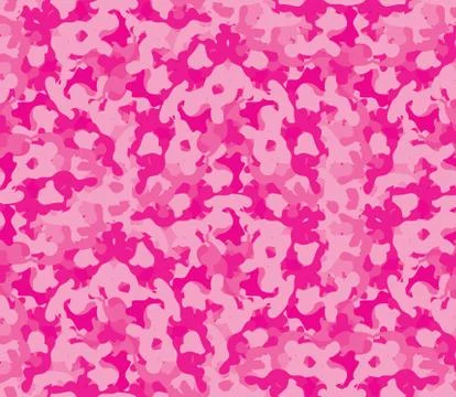 Seamless vector square camouflage series in the pink scheme Illustrazione stock