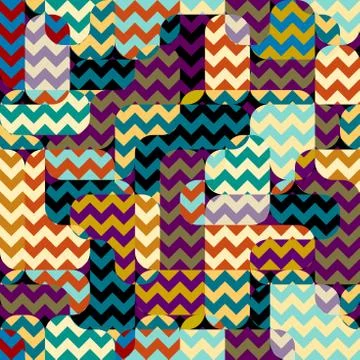 Seamless vector square pattern. Abstract color background. Illustrazione stock