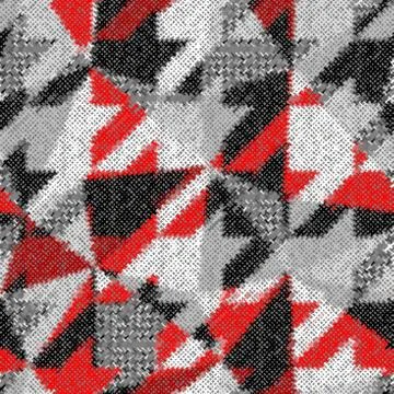 Seamless vector square pattern. Abstract color background. Illustrazione stock