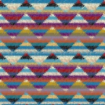 Seamless vector square pattern. Abstract color background. Illustrazione stock