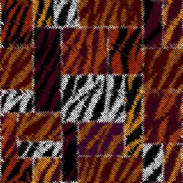 Seamless vector square pattern. Abstract color background. Stock Illustration