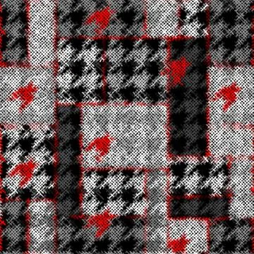 Seamless vector square pattern. Abstract color background. Illustrazione stock