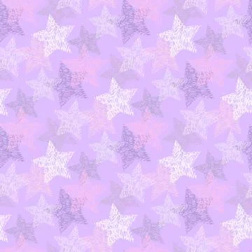 Seamless vector stars pattern Stock Illustration