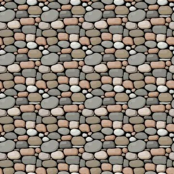 Seamless vector stone wall pattern design Stock Illustration