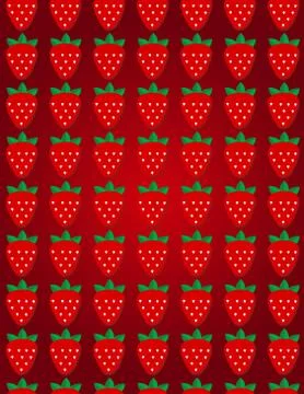 Seamless vector strawberry pattern. Design for wallpaper, textile,wrapping paper 스톡 일러스트
