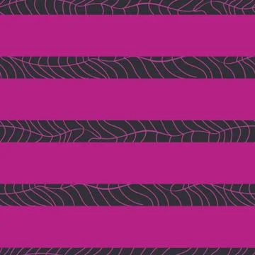 Seamless vector striped pattern in bright pink Stock Illustration