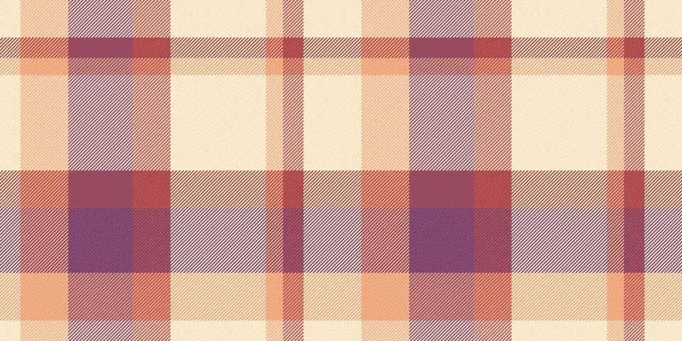 Seamless vector tartan plaid pattern featuring a soft, warm color palette of  Stock Illustration