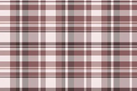 A seamless vector tartan plaid pattern featuring elegant dusty rose and soft  库存插图