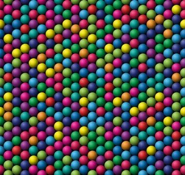 Seamless vector texture - bubbles whit basic colors Stock Illustration