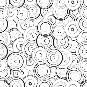 Seamless vector texture with circles Stock Illustration