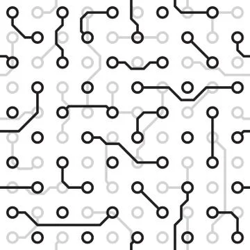 Seamless vector texture - circuit board 스톡 일러스트