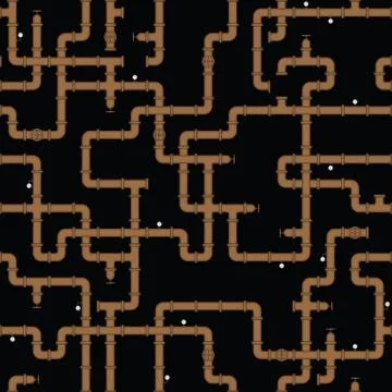 Seamless vector texture - water pipe Stock Illustration