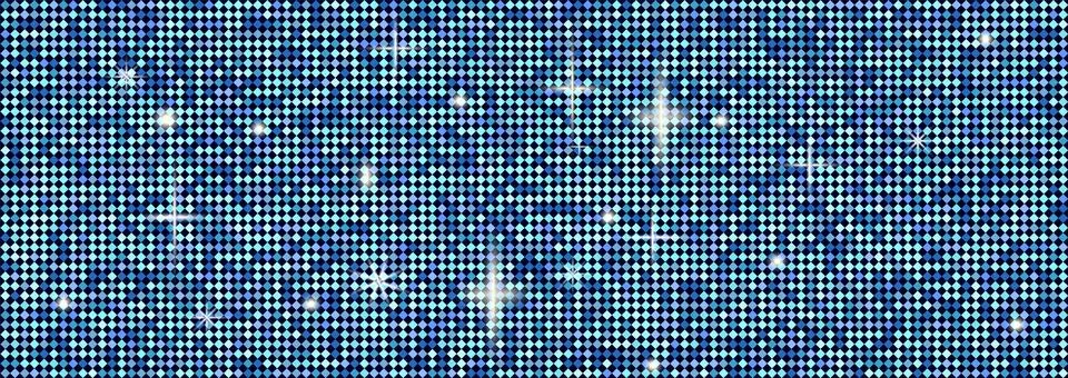 Seamless vector tile texture with blue, cyan, and black rhombus pattern Stock Illustration