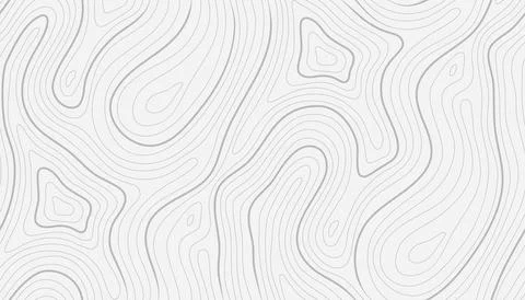 Seamless vector topographic map background. Line topography map seamless pattern Illustrazione stock