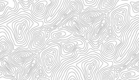 Seamless vector topographic map background. Line topography map seamless pattern イラスト素材